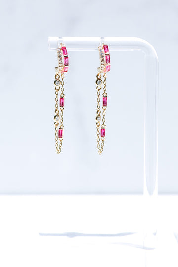 ORION EARRINGS- RUBY